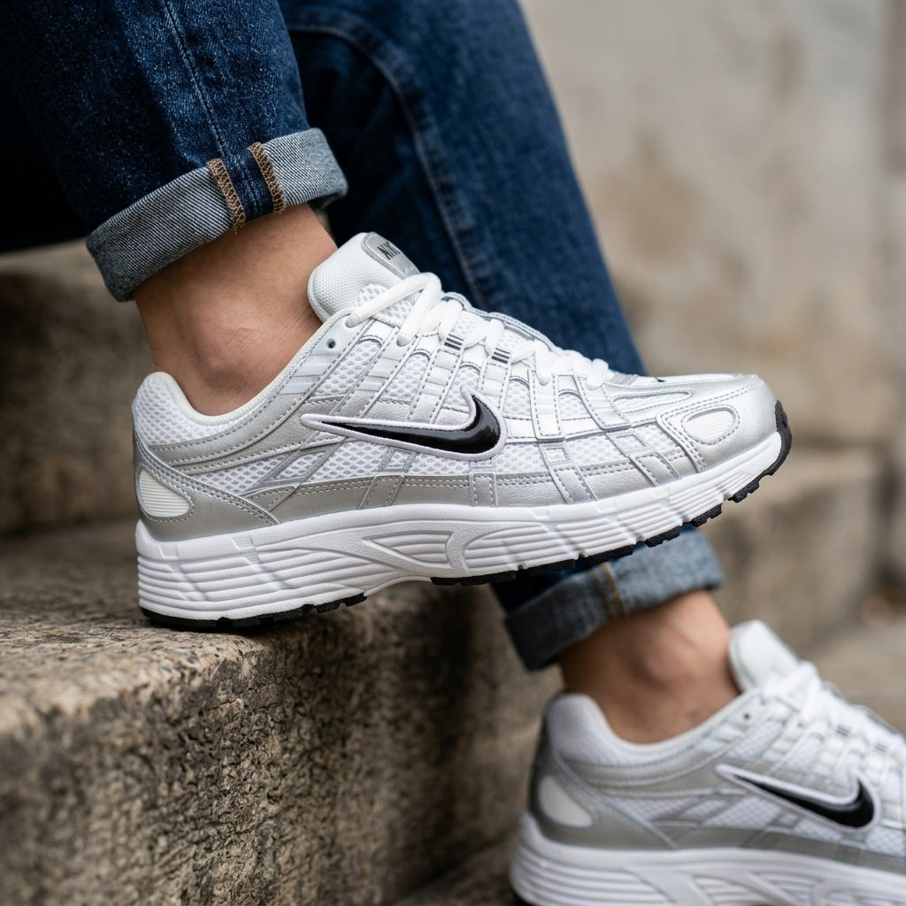 Nike P-6000 WHITE&BLACK ( FEMME)