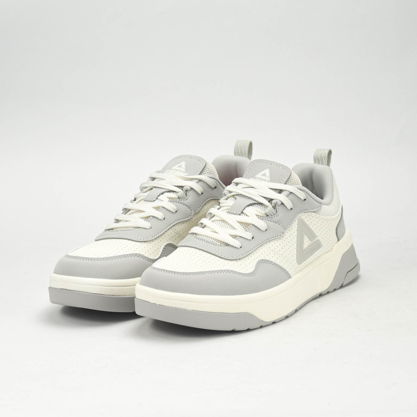 PEAK SPORTS SHOES-WHITE/GREY