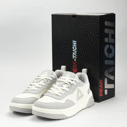 PEAK SPORTS SHOES-WHITE/GREY