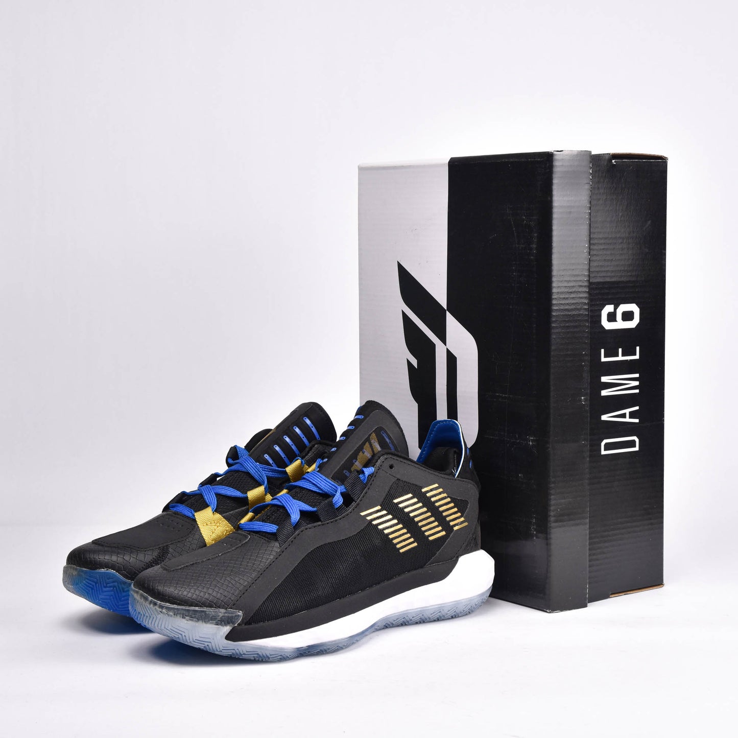 Adidas Dame 6 Stone Cold Damian Lillard Austin 3:16 Black Blue Mens FV4214SG