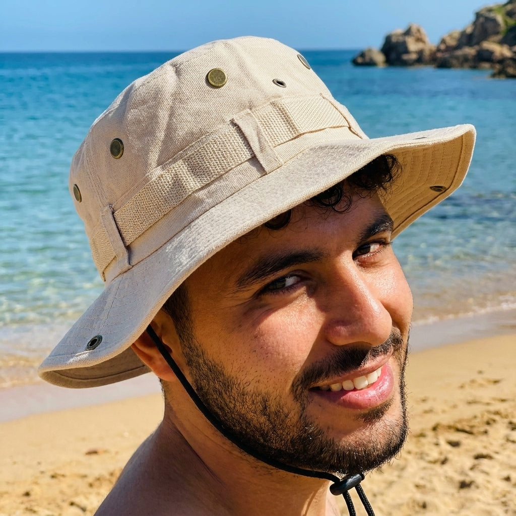 Chapeau de protection UV BEIGE