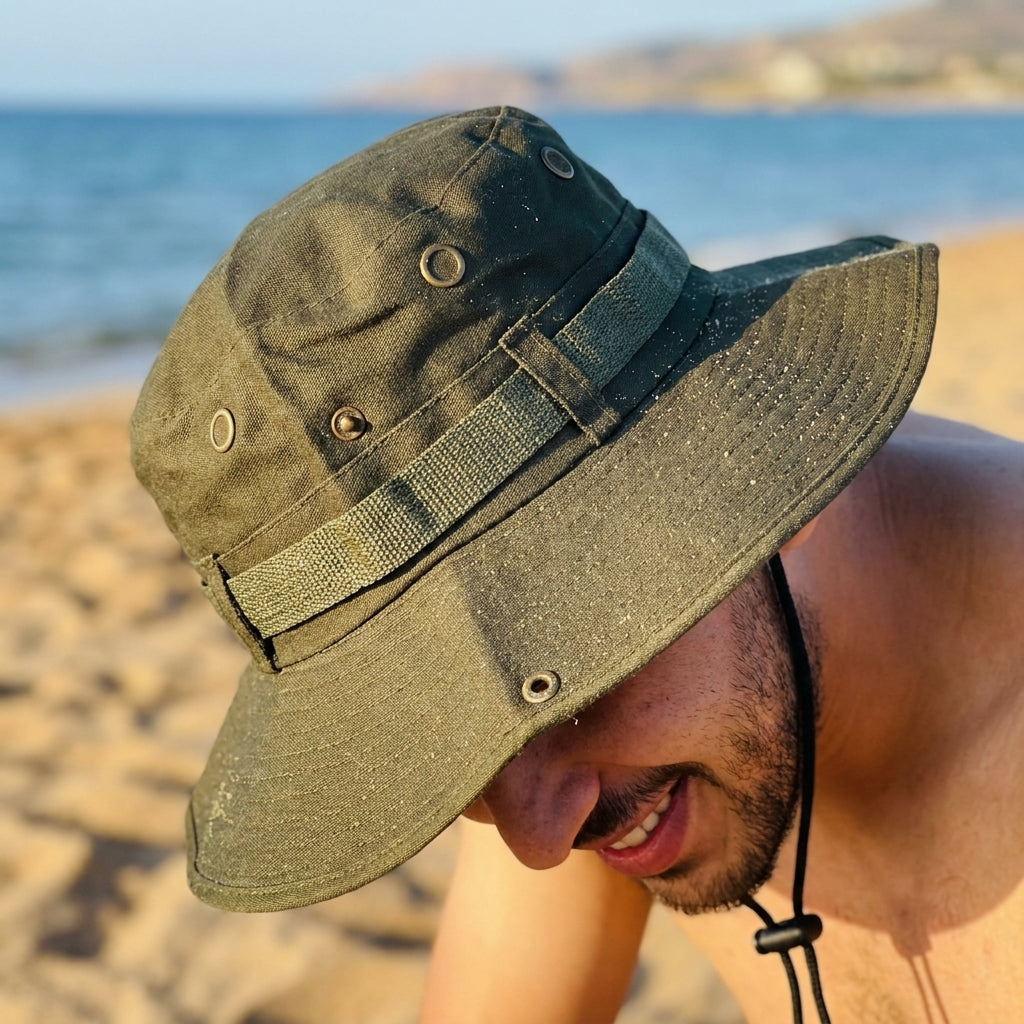 Chapeau de protection UV BLEU