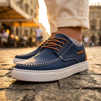 Mocassin Canvas Pour Homme