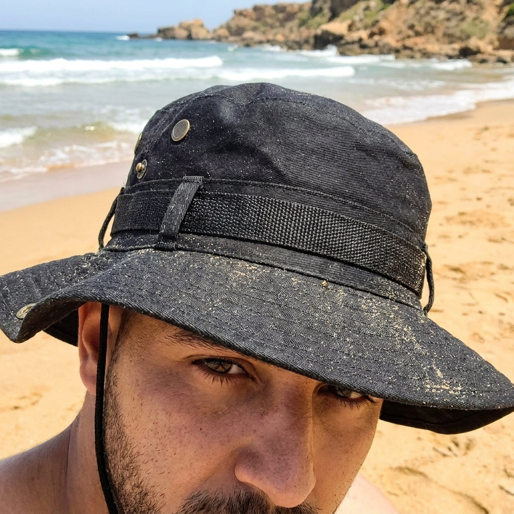 Chapeau de protection UV NOIR