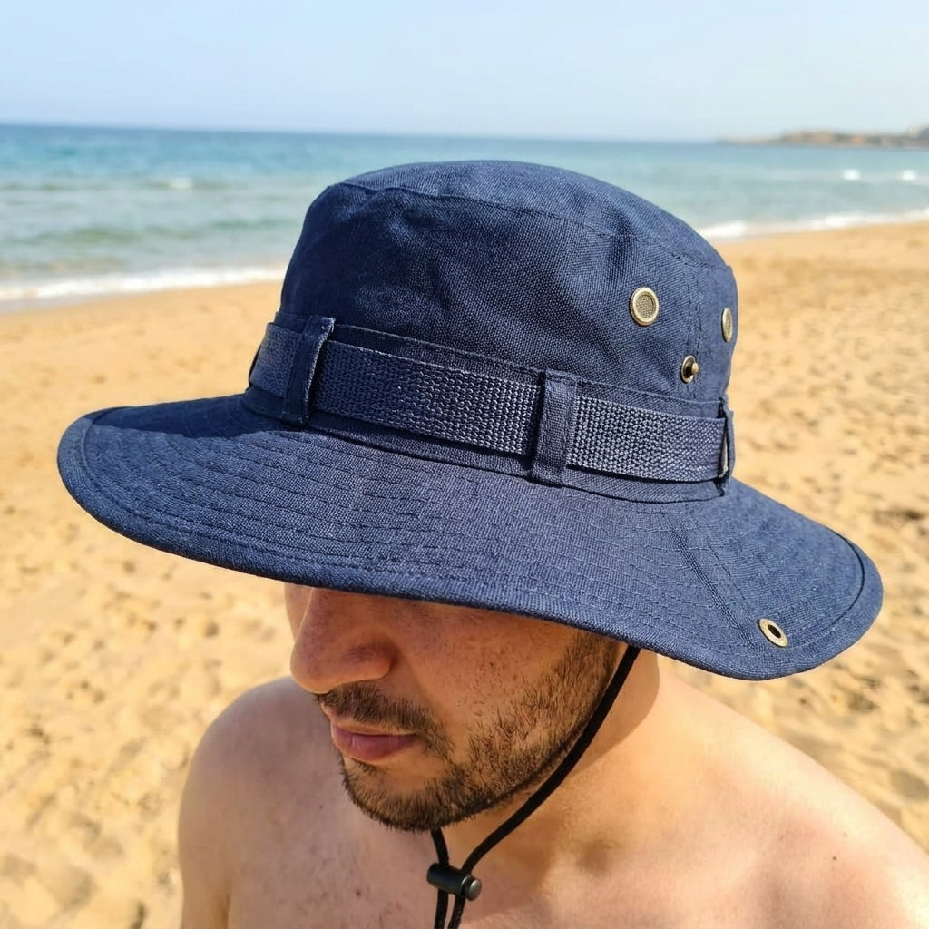 Chapeau de protection UV BLEU