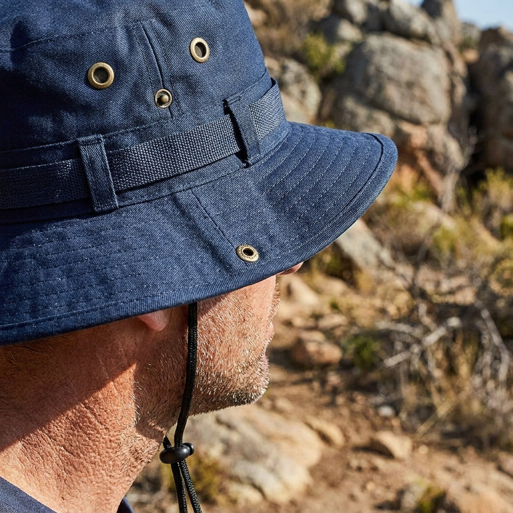 Chapeau de protection UV BLEU