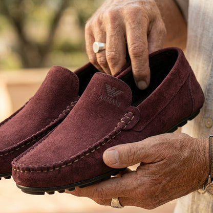 A-r-m-a-n-i Mocassin Grenat