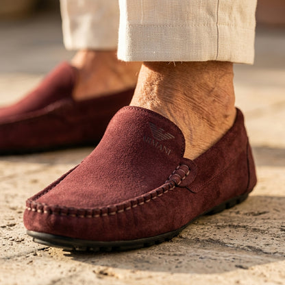 A-r-m-a-n-i Mocassin Grenat