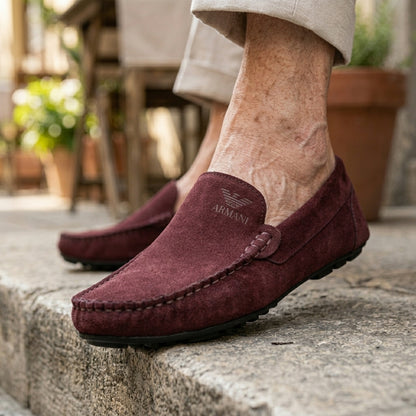 A-r-m-a-n-i Mocassin Grenat