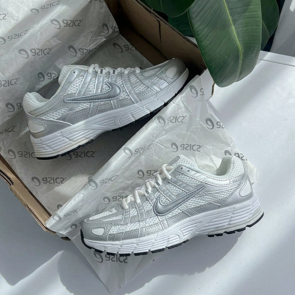 Nike P-6000 WHITE&SILVER ( FEMME)