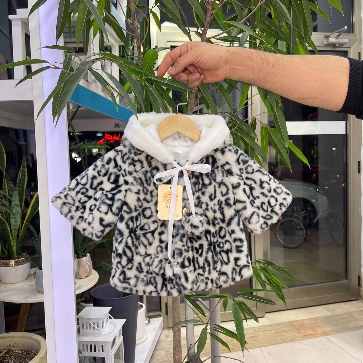Poncho bébé teddy | Léopard