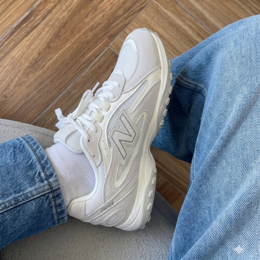 New Balance 208L Khaki (Femme) — Réduction -50%