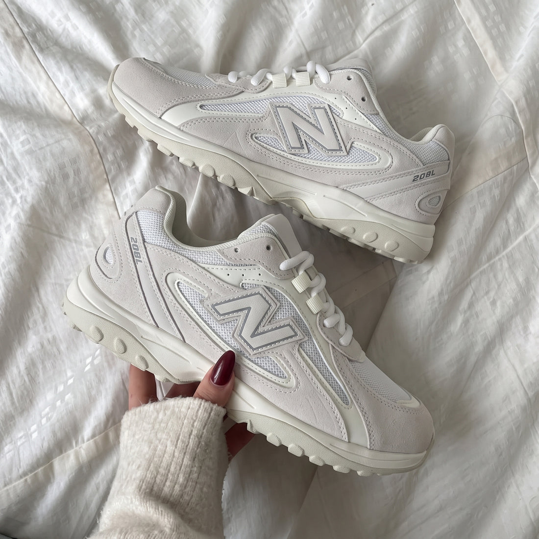 New Balance 208L Khaki (Femme) — Réduction -50%