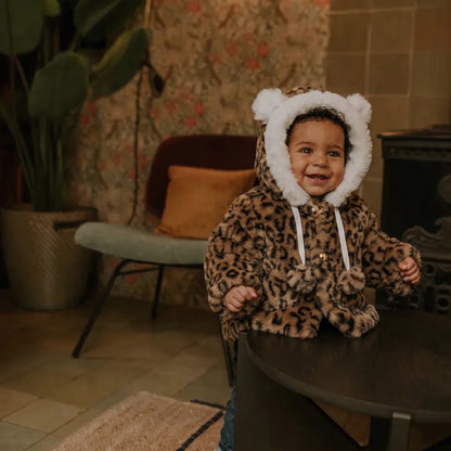 Poncho bébé teddy | Léopard