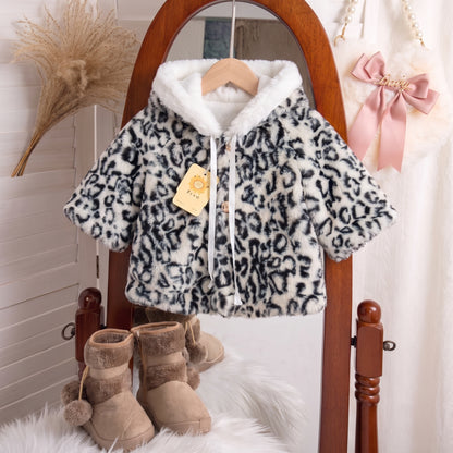 Poncho bébé teddy | Léopard