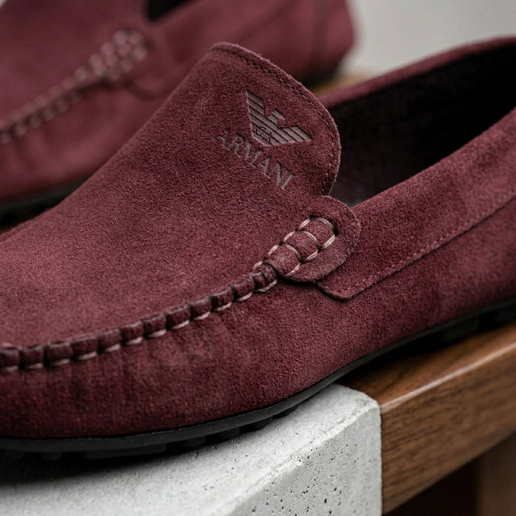 A-r-m-a-n-i Mocassin Grenat