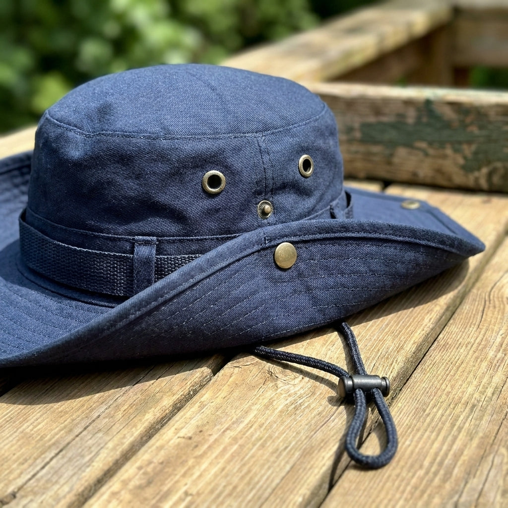 Chapeau de protection UV BLEU