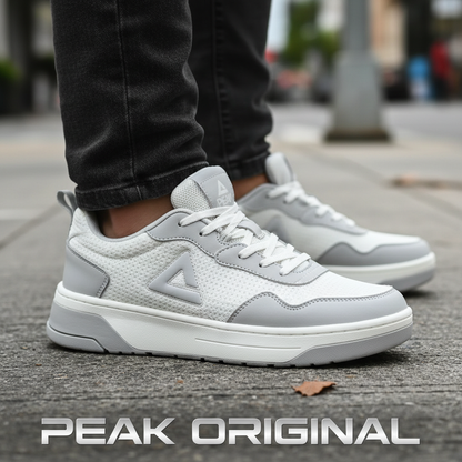 PEAK SPORTS SHOES-WHITE/GREY