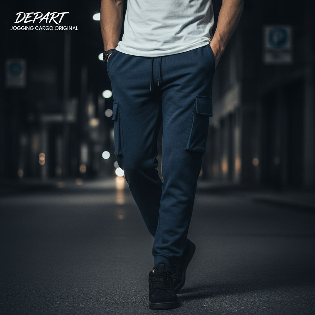DEPART JOGGING CARGO NAVY ORIGINAL