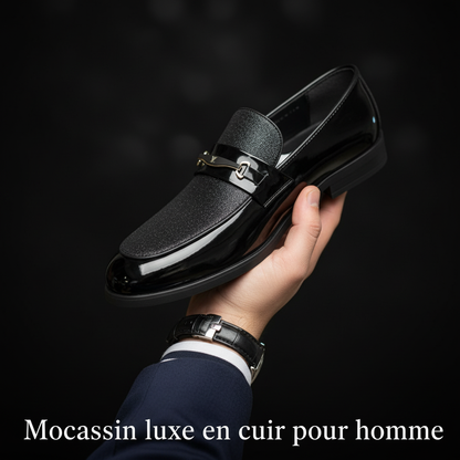 Mocassin luxe en cuir pour homme