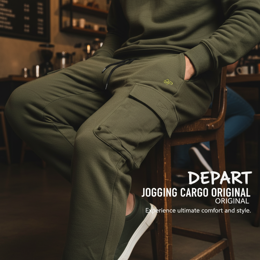 DEPART JOGGING CARGO KHAKI ORIGINAL