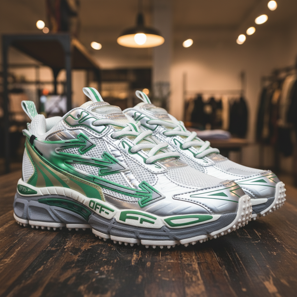 OFF-WHITE SNEAKERS ''BE RIGHT BACK'' Green