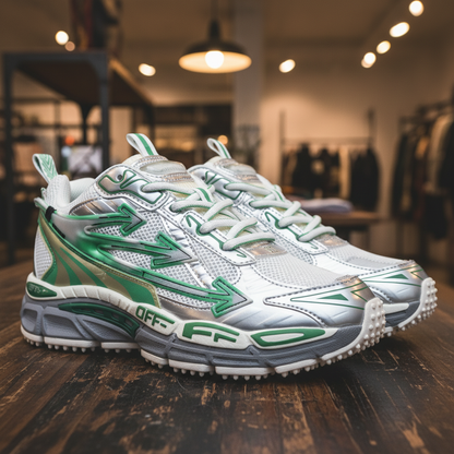OFF-WHITE SNEAKERS ''BE RIGHT BACK'' Green