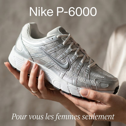 Nike P-6000 WHITE&SILVER ( FEMME)