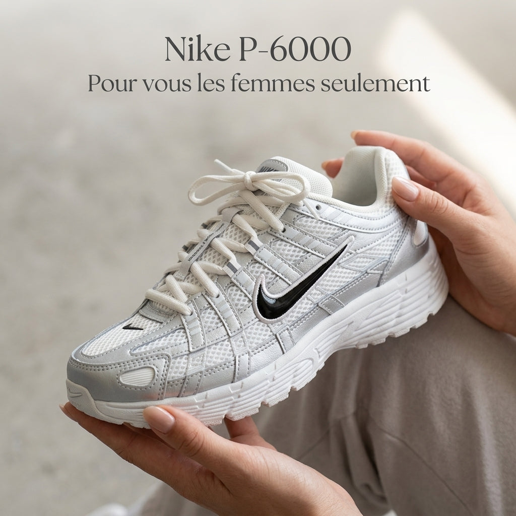 Nike P-6000 WHITE&BLACK ( FEMME)