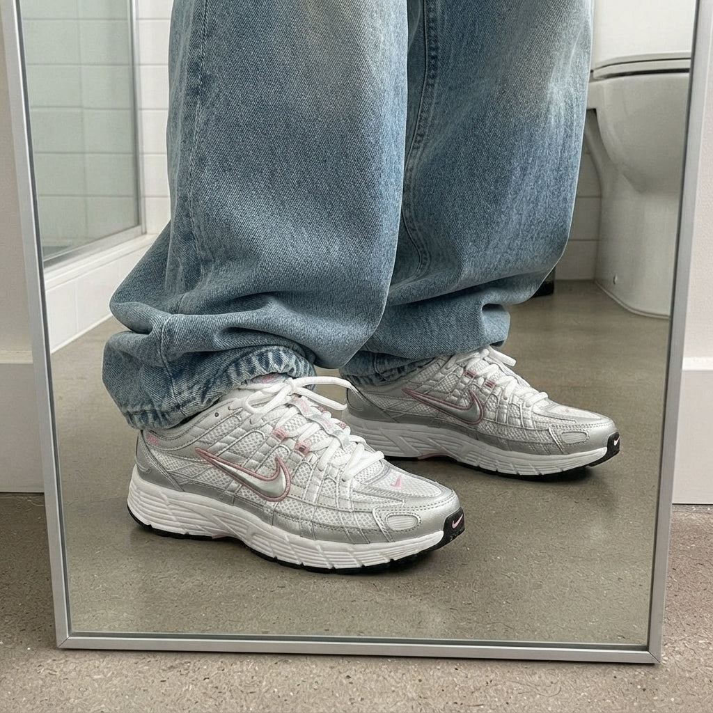 Nike P-6000 WHITE&SILVER ( FEMME)