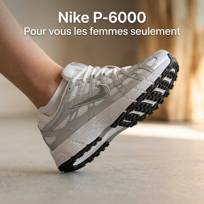 Nike P-6000 WHITE&SILVER ( FEMME)