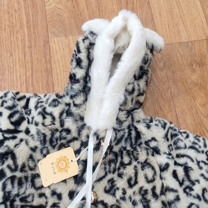 Poncho bébé teddy | Léopard