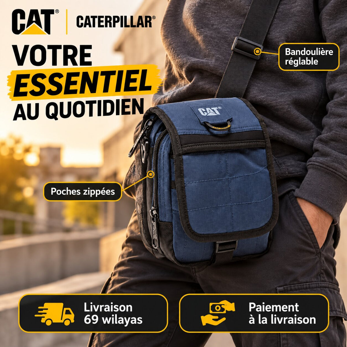 Caterpillar Millennial Classic Ronald Crossbody Bag