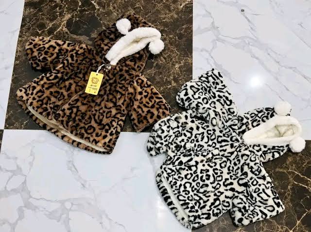 Poncho bébé teddy | Léopard