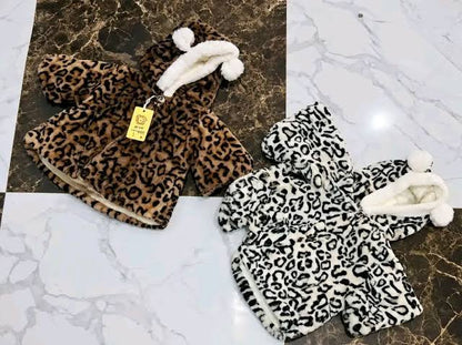 Poncho bébé teddy | Léopard